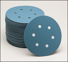 6 inch  film hook and loop discs with 6 vacuum holes. - 6" film hook and loop discs