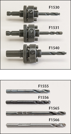 Arbors for 11/4 inch  to 6 inch  hole saws - Arbors, mandrels