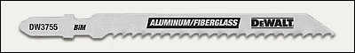 Fiberglass and nonferrous metal cutting 0.050 inch  thick bi-metal blade, 1/4 inch  bosch shank - Bi-metal blades, <Fraction>1/4</Fraction>" bosch shank